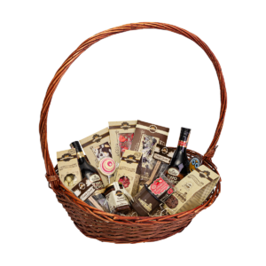 Košík veľký s bohatou nádielkou čokoládových produktov NEstville Chocolate