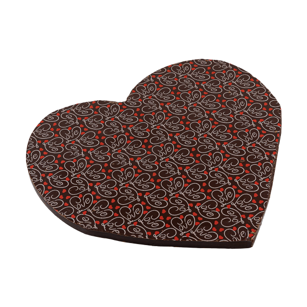 čokoláda horká v tvare srdca