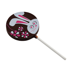 čokoládové lýzatko kruh s obrázkom zajaca