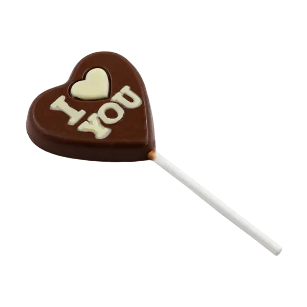 Čokoládová lýzanka s nápisom I Love You