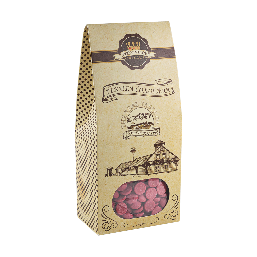 Tekutá ruby čokoláda Nestville Chocolate