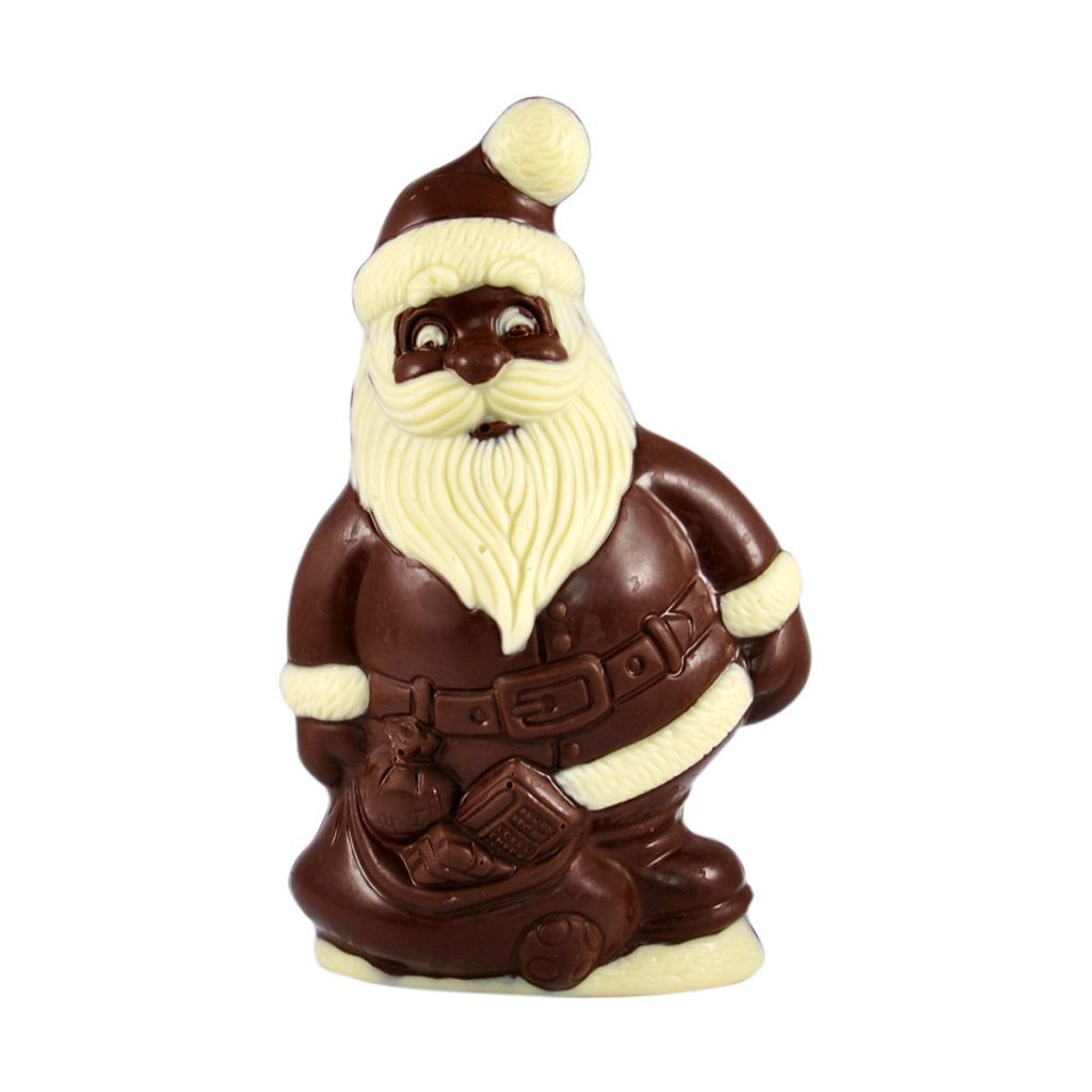 čokoládová soška santa clausa