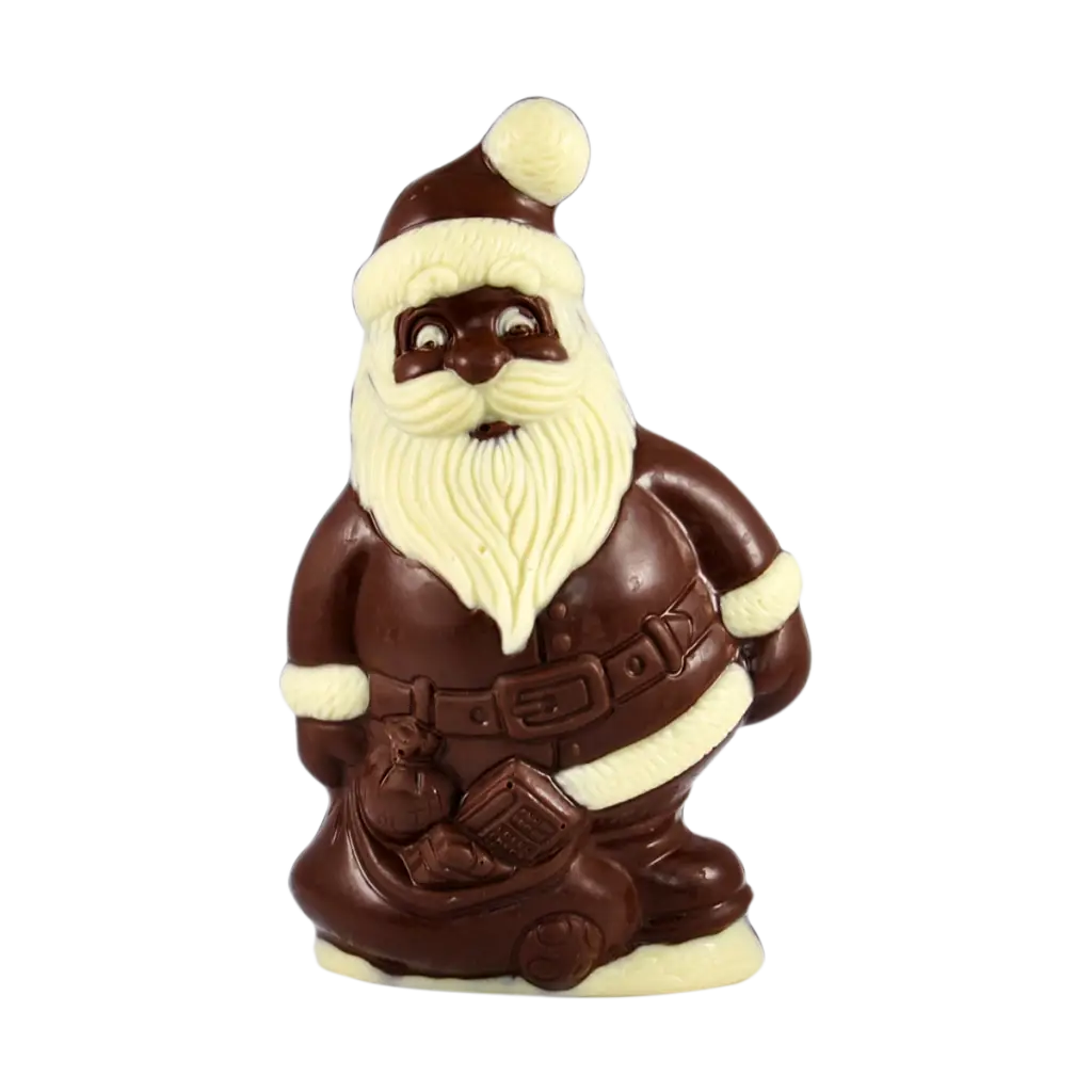 čokoládová soška santa clausa