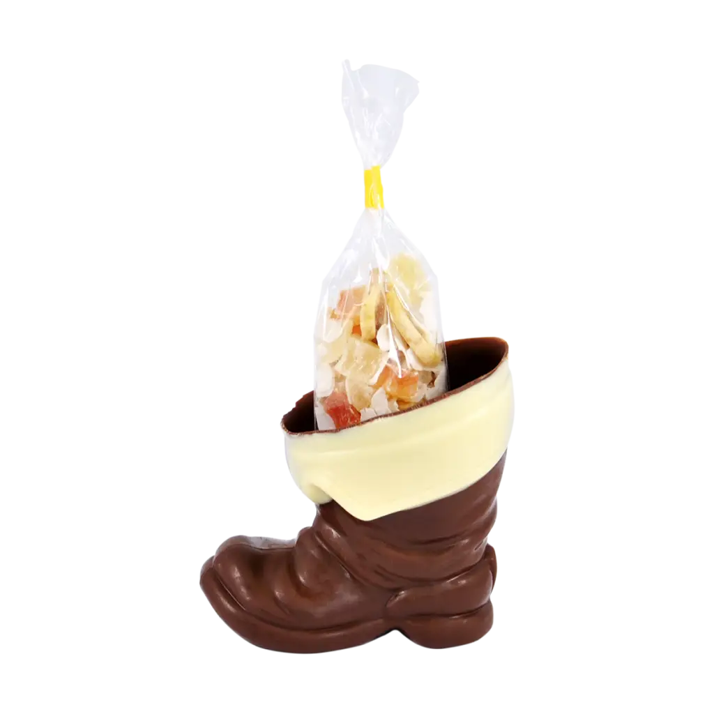 Čokoládová čižma so sušeným ovocím