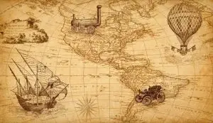 Historická mapa Ameriky