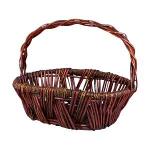 Veľký darčekový kôš prútený